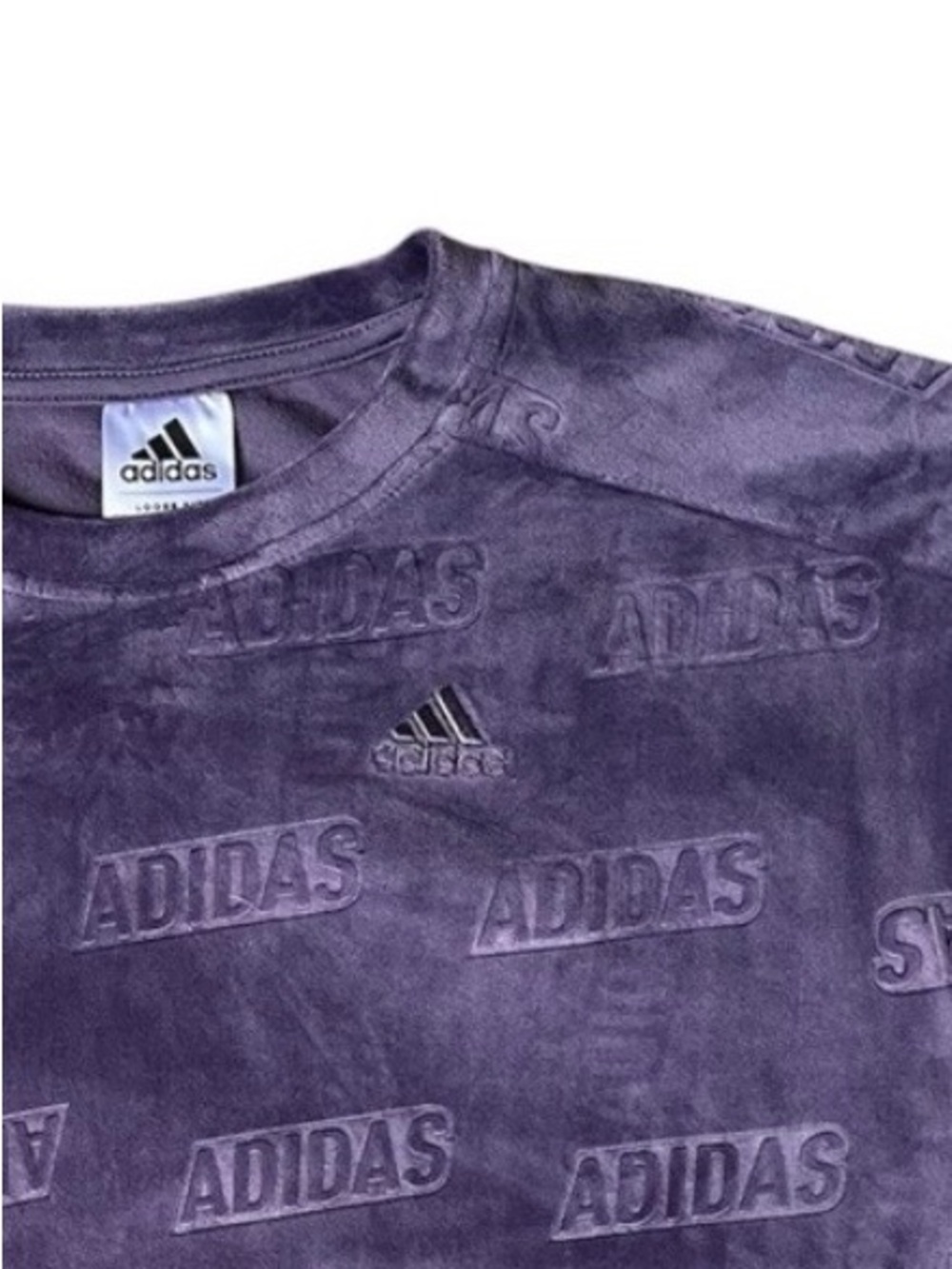 Adidas Sweatshirt Velvet Crop